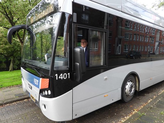 Vanaf vandaag ritten zero emissiebussen met reizigers