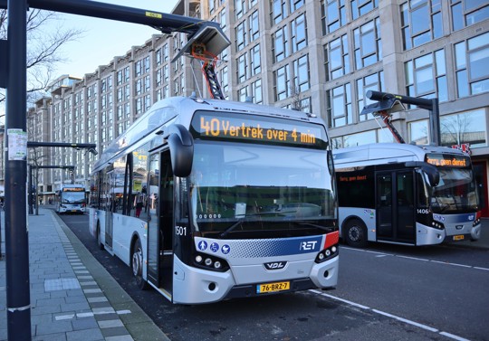 Meer zero emissie bussen in Schiedam, Maassluis en Rotterdam